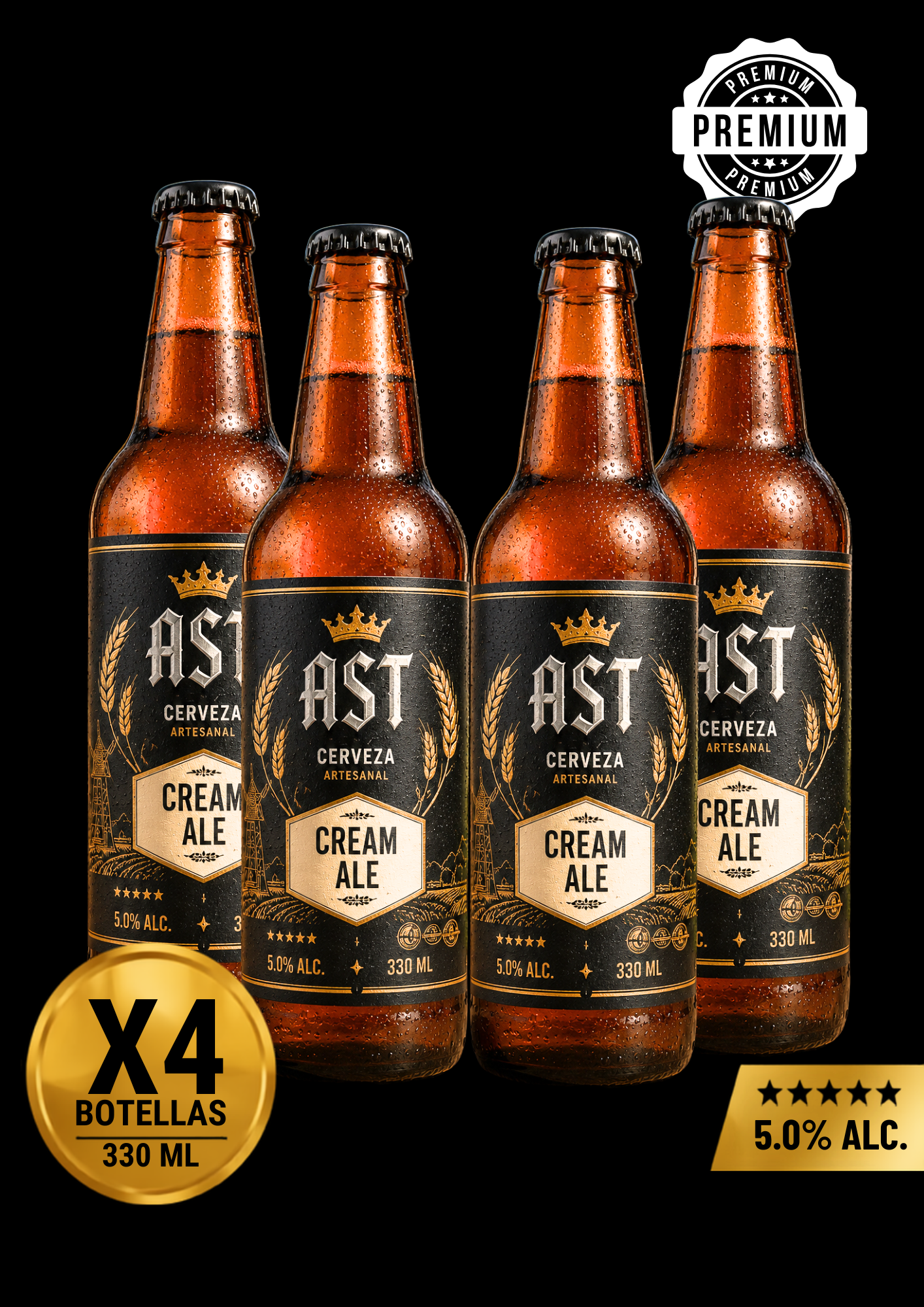Cream Ale · Suave desde el primer sorbo.