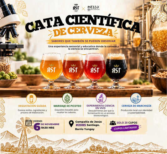 Experiencia Cata científica de cerveza AST 6 DE NOVIEMBRE